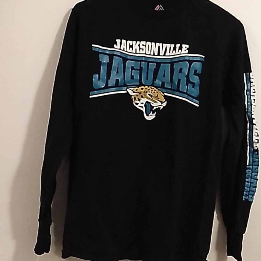 Majestic Jacksonville Jaguars football long sleeve T-Shirt boys size small